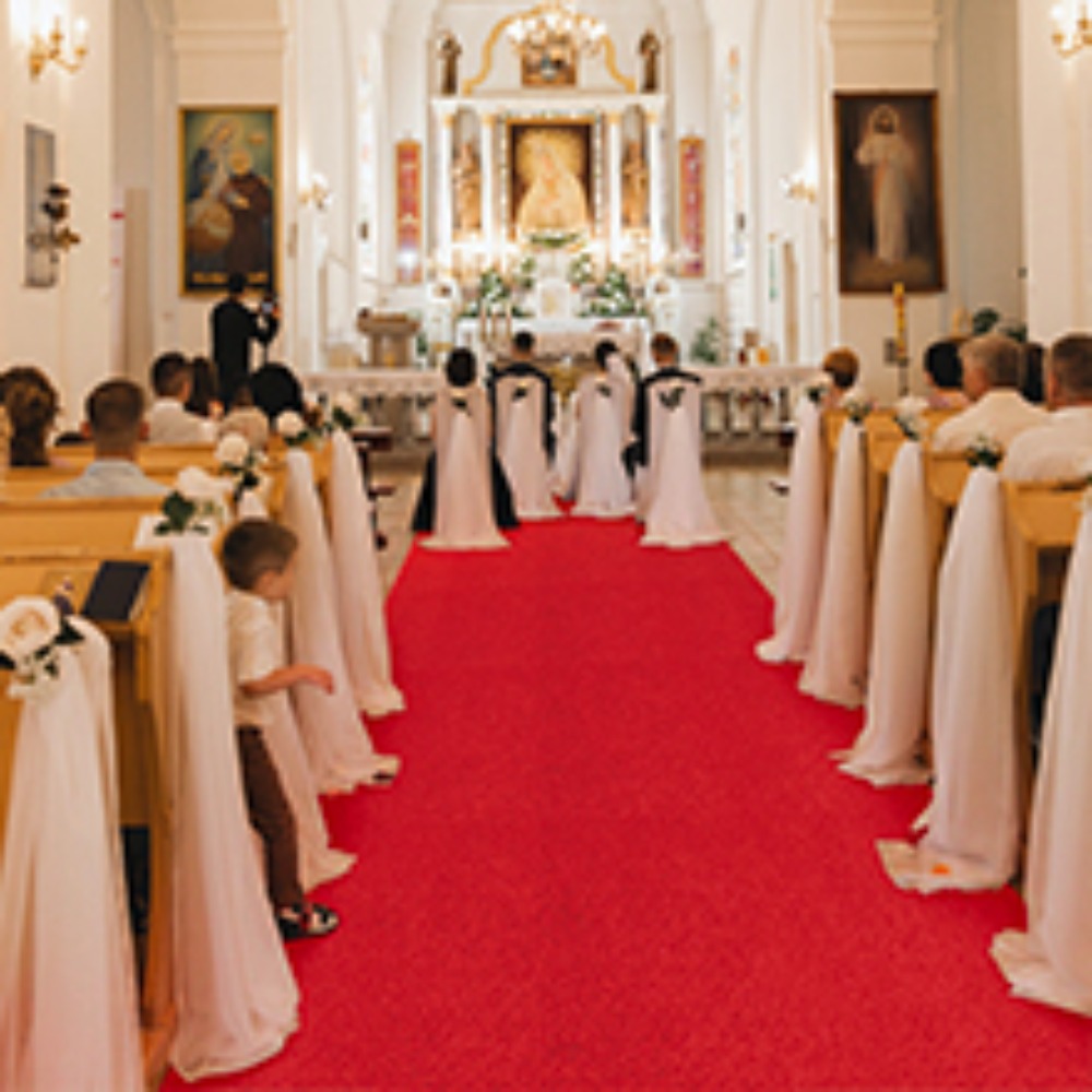 Aisle Runner White - พรมปูทางเดินงานแต่งงานแบบหรูหรา กันลื่น สีขาว สีแดง สำหรับพิธีแต่งงาน งานเลี้ยง