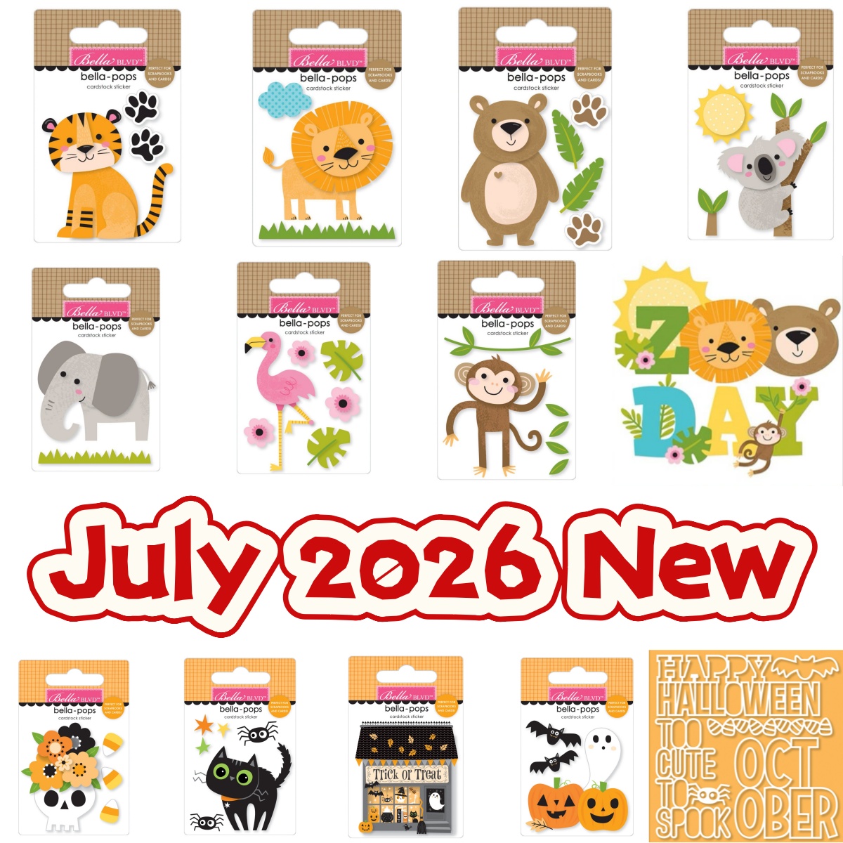 Wedding Zoo - แม่พิมพ์ตัดโลหะลายวันฮาโลวีนใหม่ สำหรับงาน DIY สมุดภาพตกแต่ง งานประดิษฐ์ แม่พิมพ์ลายนูน