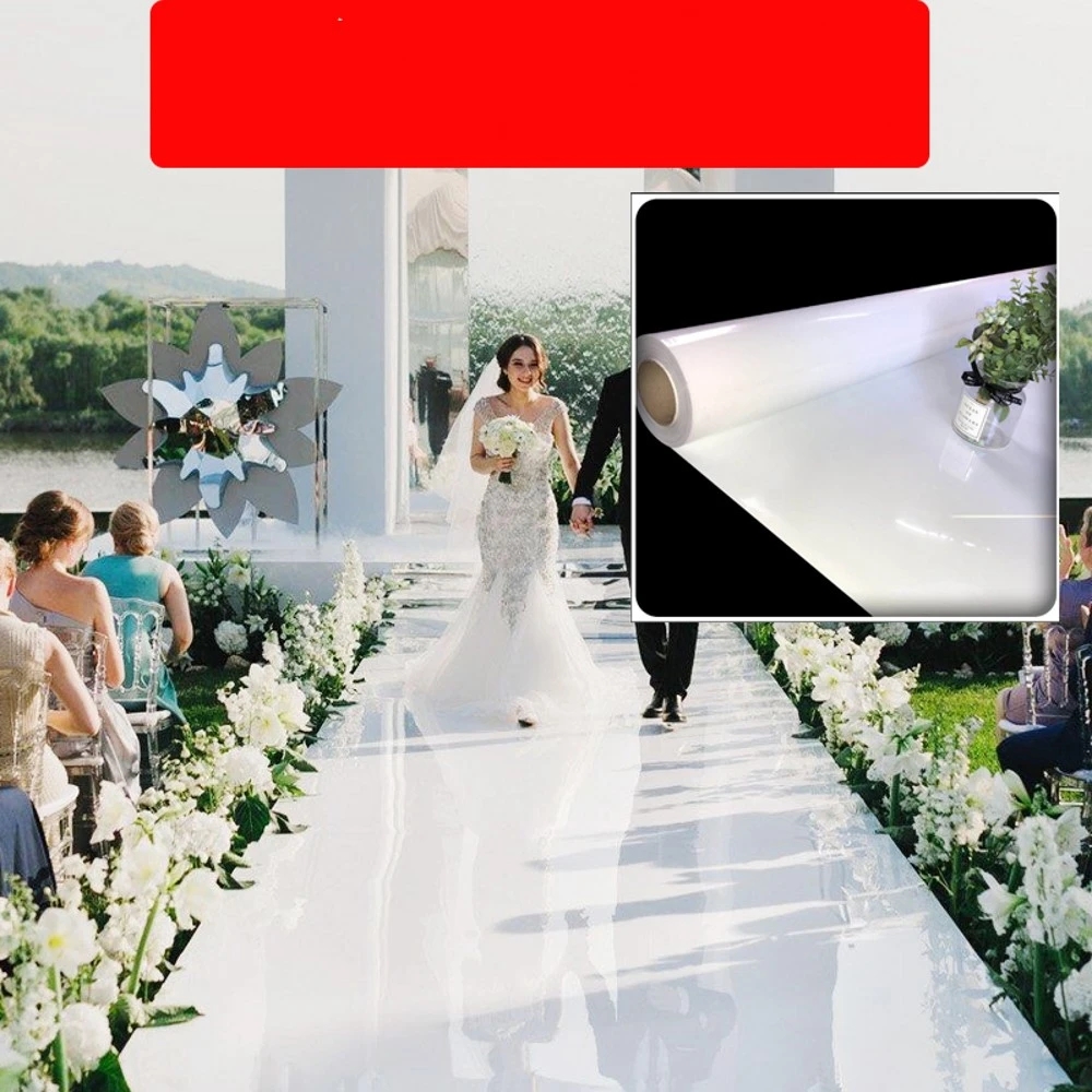 งานแต่งงาน Centerpieces กระจกพ - Aisle Runner White บทวิจารณ์และราคา