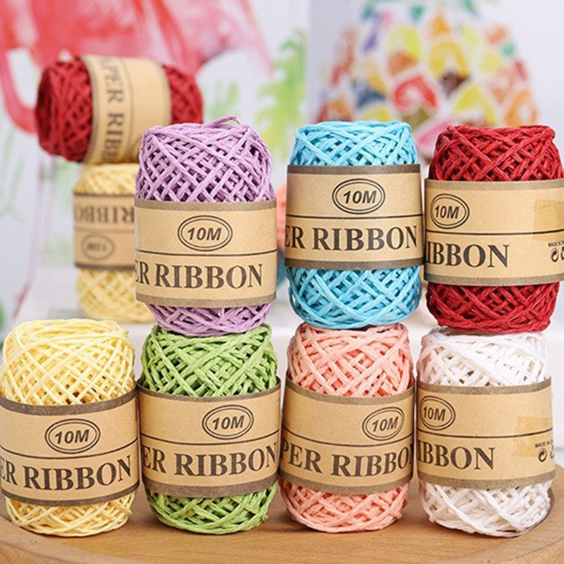 ริบบิ้นกระดาษสำหรับทอผ้าและห่อ - Papercraft Supply Ribbon บทวิจารณ์และราคา