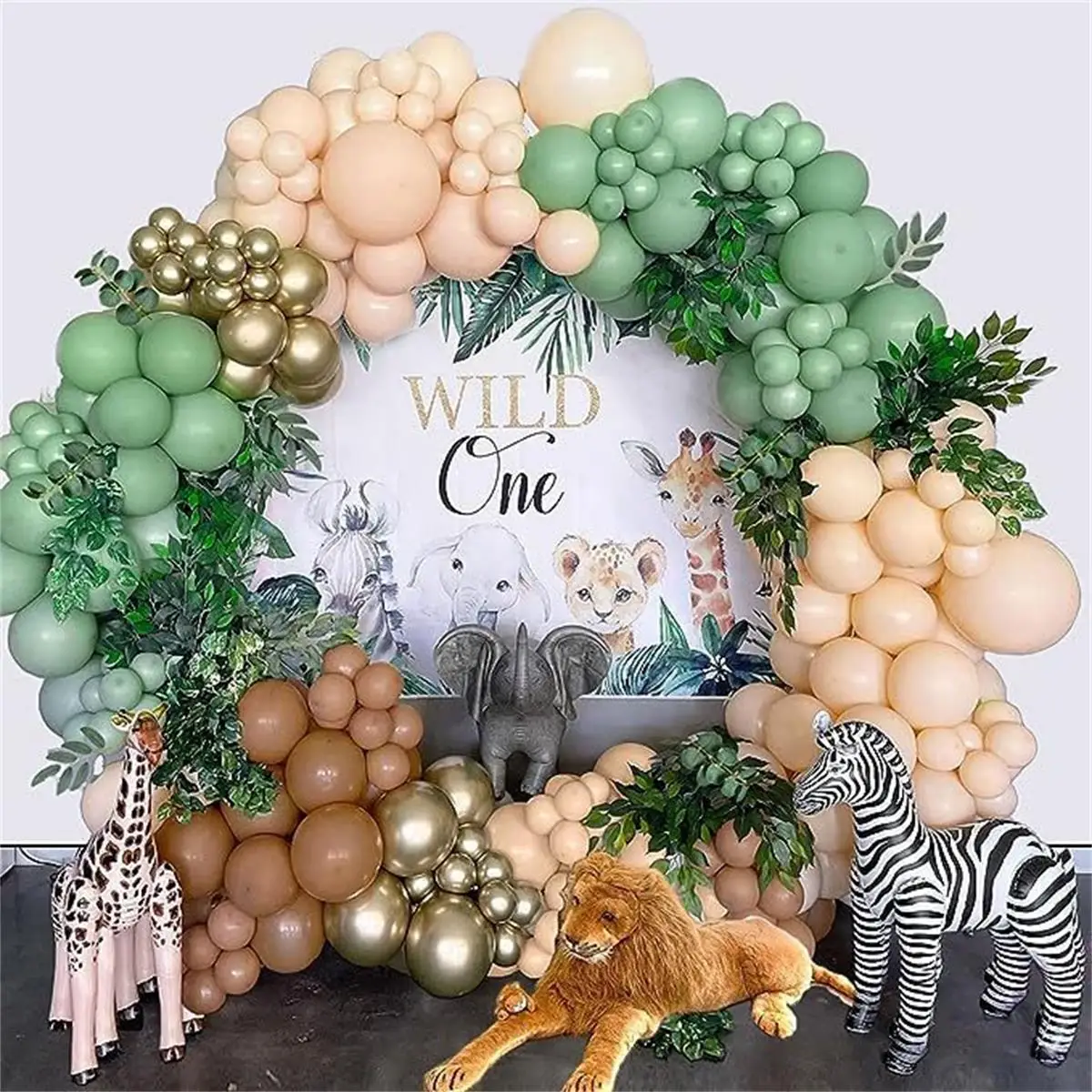105 ชิ้นสัตว์ป่าบอลลูนพวงมาลัย - Wedding Zoo บทวิจารณ์และราคา
