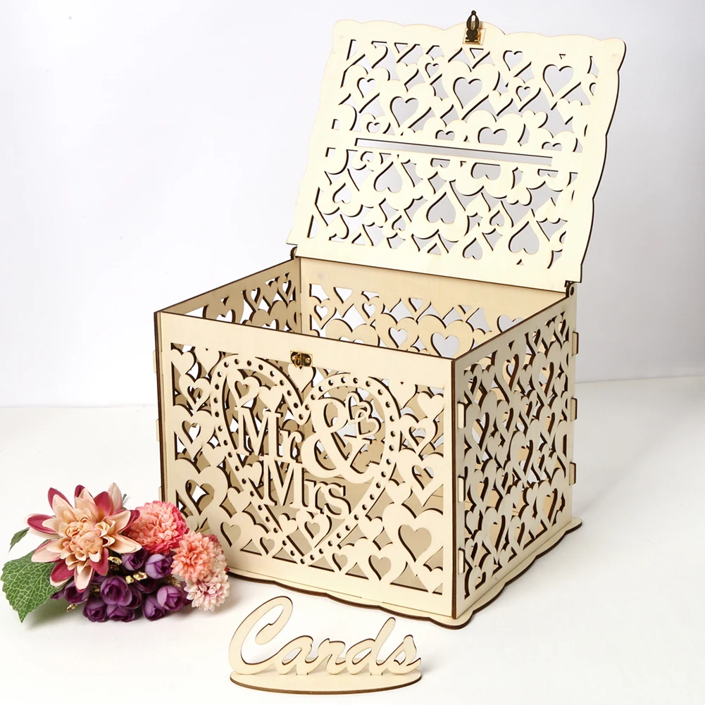 กล่องไม้ใส่การ์ดงานแต่งงานไม้อ - Wedding Sutra บทวิจารณ์และราคา