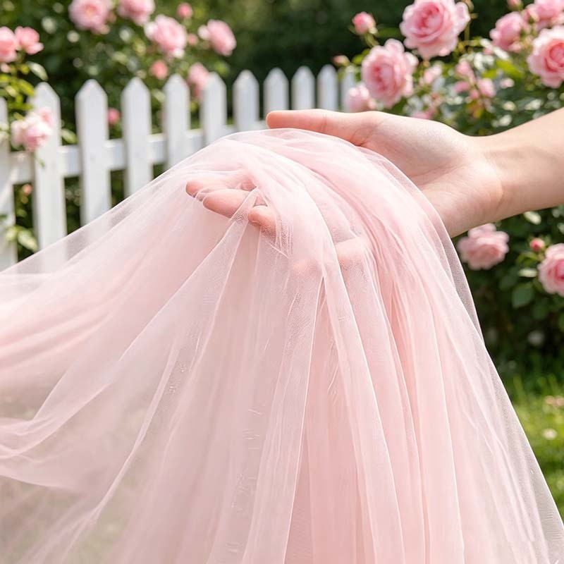 ผ้าทูลล์สีชมพูอ่อนแบบม้วน ผ้าฝ - Wedding Balloon Arch บทวิจารณ์และราคา