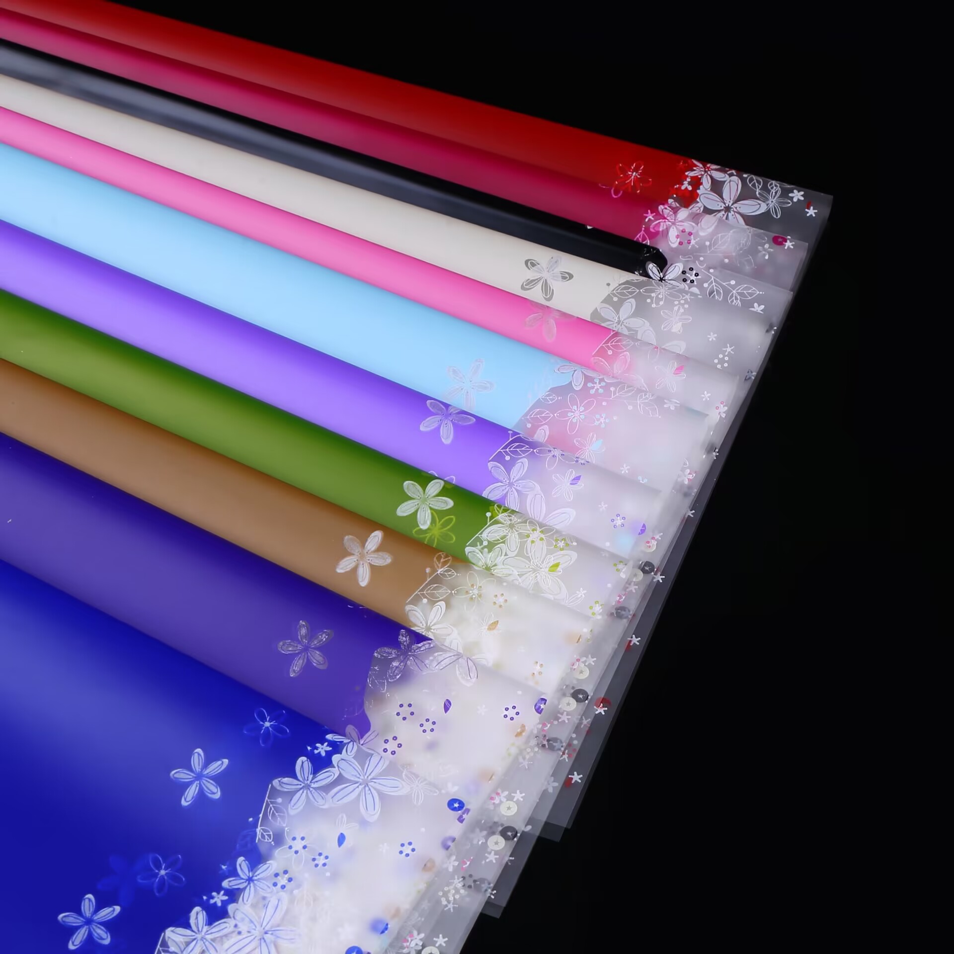 กระดาษห่อดอกไม้ลายดอกไม้ 20 แผ - Papercraft Supply Ribbon บทวิจารณ์และราคา