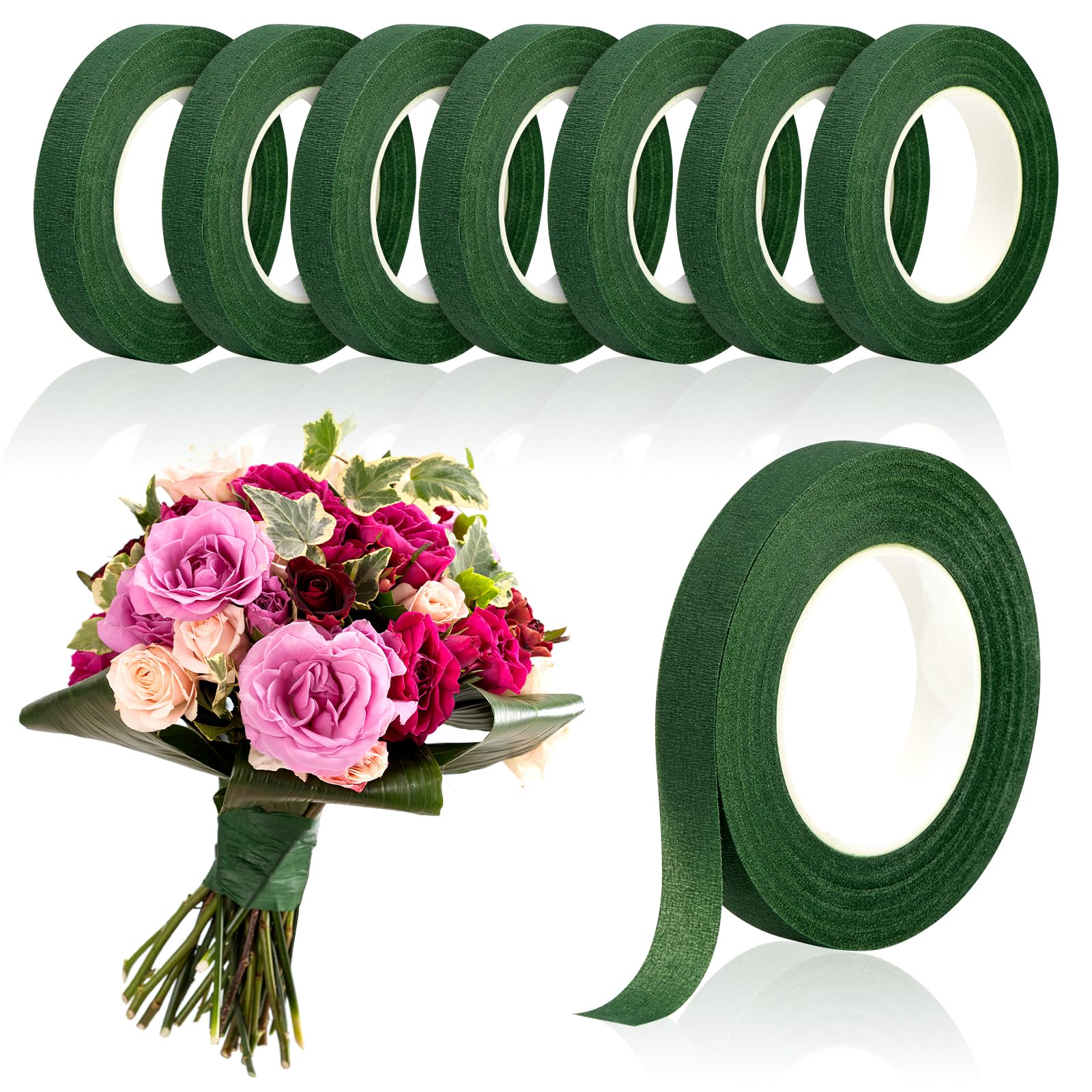 20 หลา เทปดอกไม้สีเขียว เทปกระ - Wedding Floral Supply บทวิจารณ์และราคา