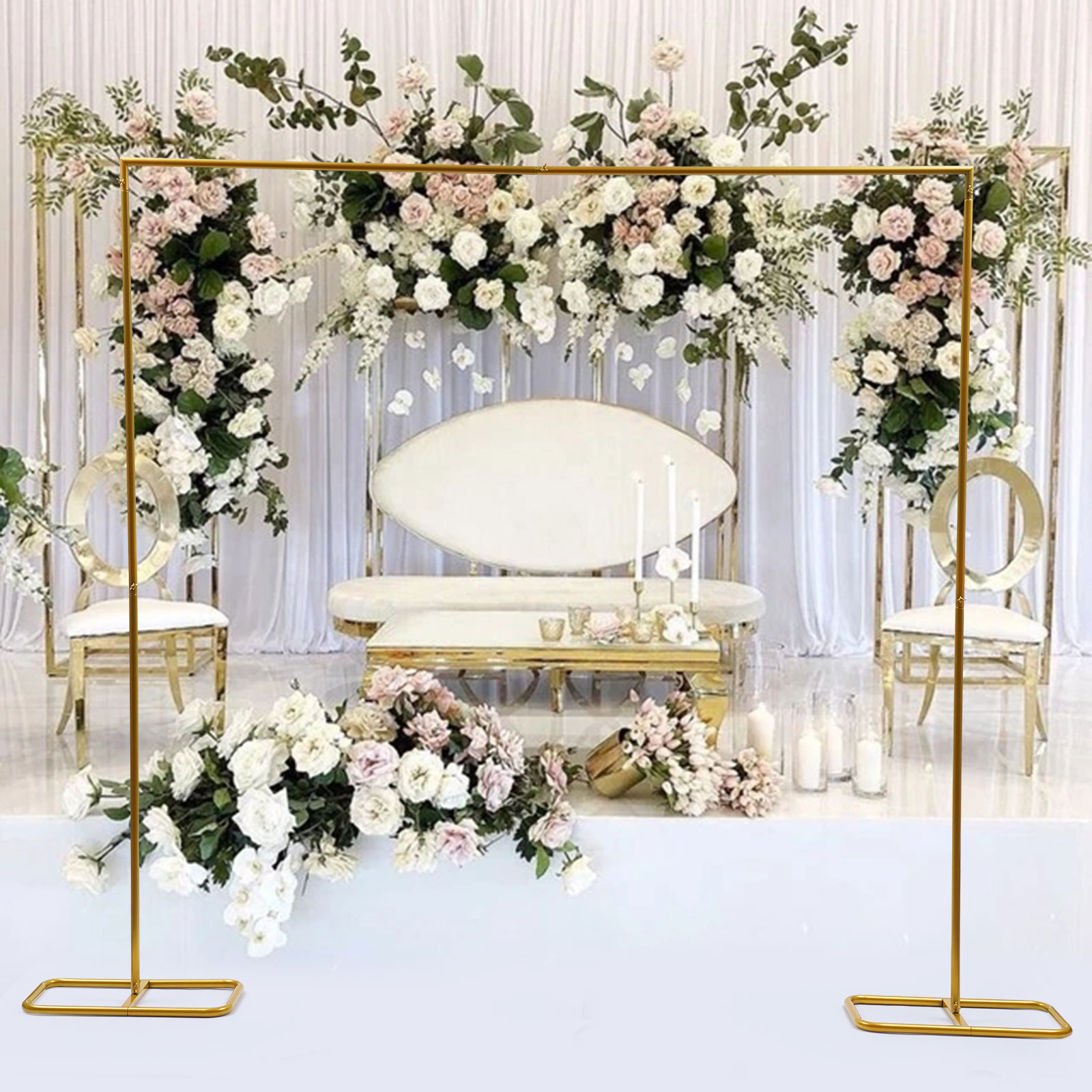 2.1x2 m/79x83 นิ้วทองจัดงานแต่ - Wedding Balloon Arch บทวิจารณ์และราคา