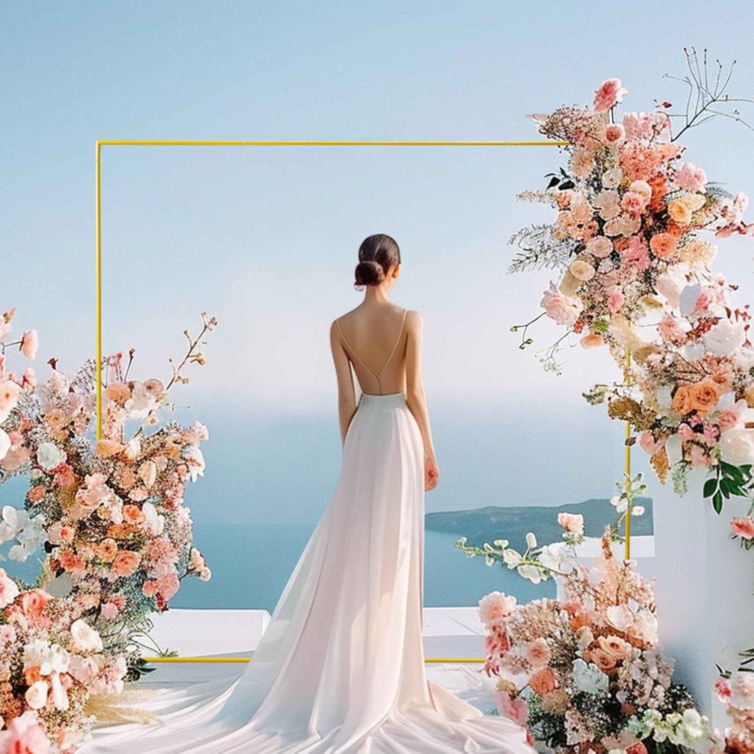 ซุ้มแต่งงานสีทองขนาด 6.6 ฟุต x - Wedding Balloon Arch บทวิจารณ์และราคา