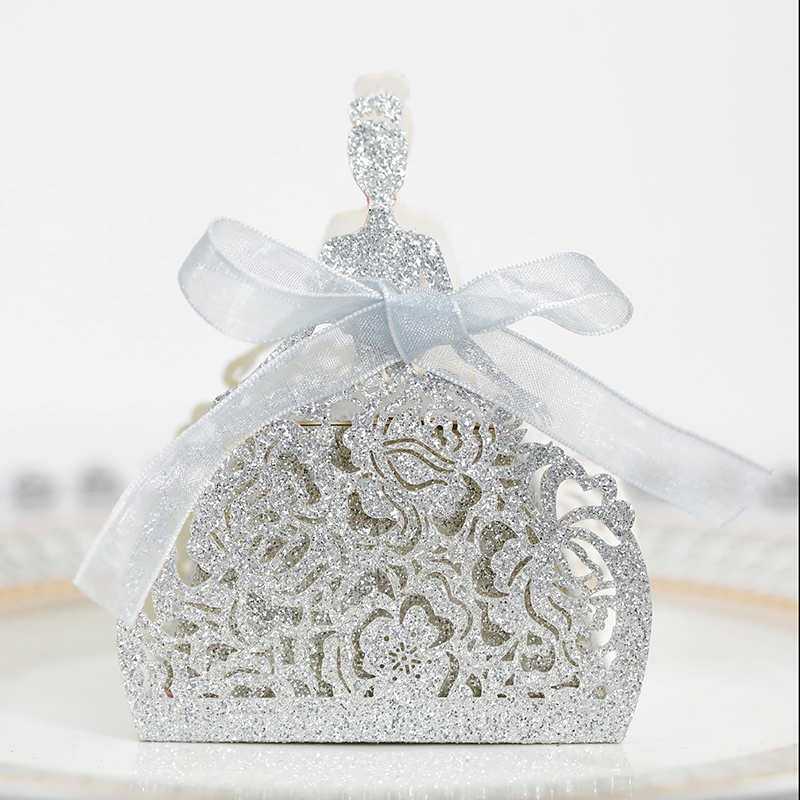10 ชิ้น/เซ็ตเจ้าสาวชุดดอกไม้กล - Wedding Favor Box บทวิจารณ์และราคา