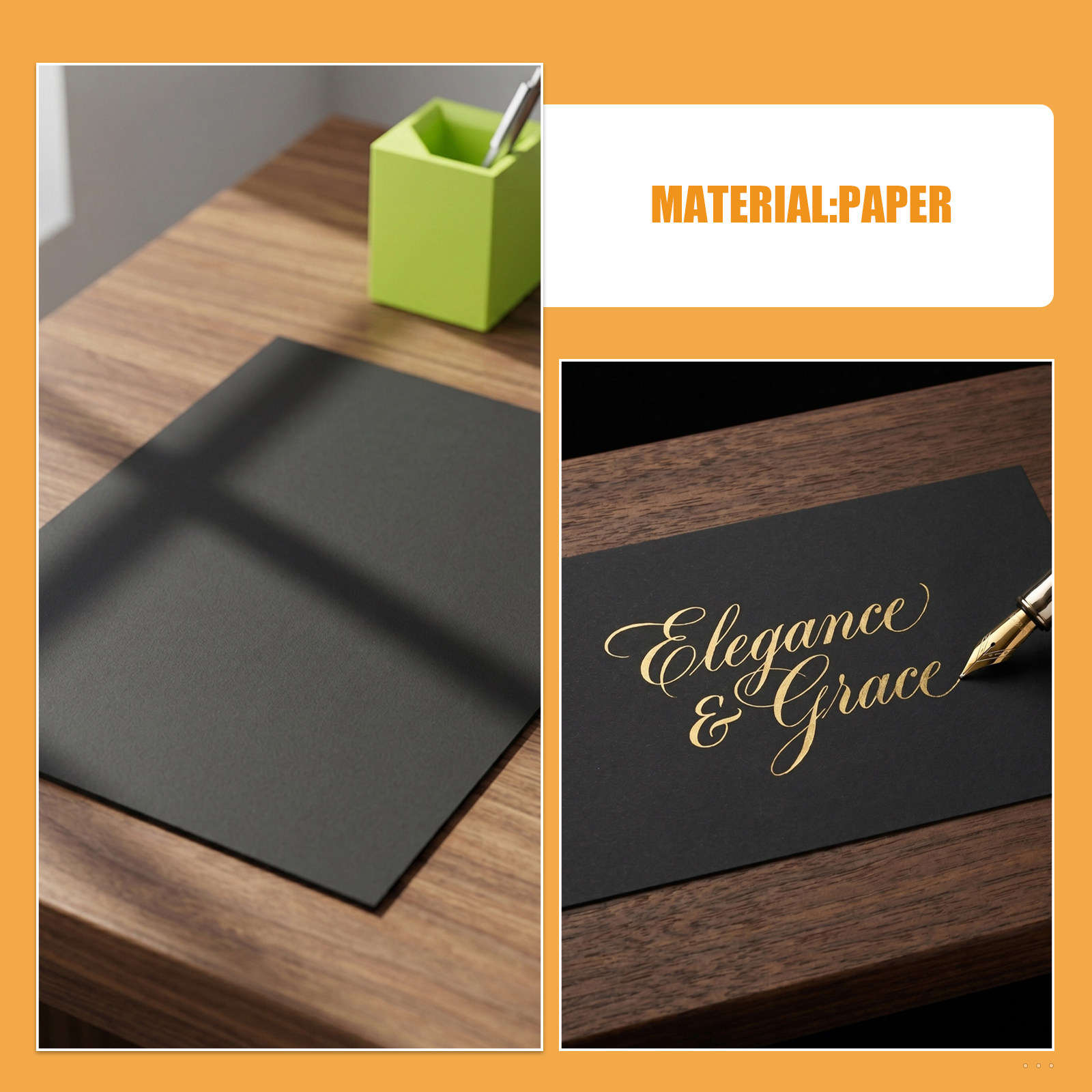 กระดาษการ์ดสีดำหนา 60 แผ่น ขนา - Papercraft Supply Invitation บทวิจารณ์และราคา