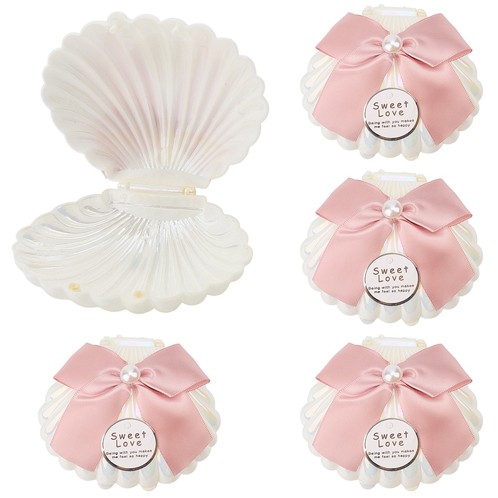 กล่องพลาสติกรูปทรงเปลือกหอย 5  - Wedding Favor Box บทวิจารณ์และราคา