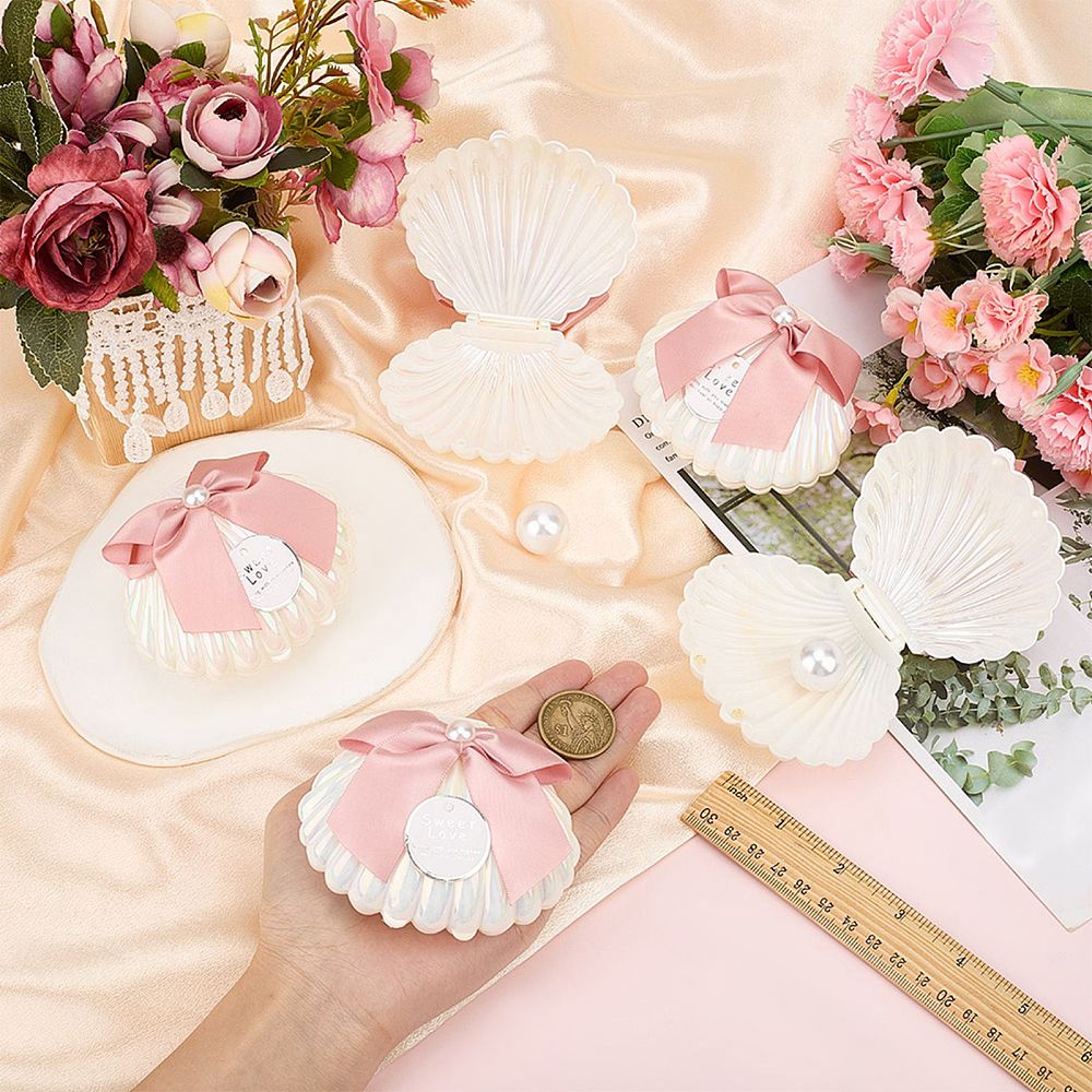 กล่องพลาสติกรูปทรงเปลือกหอย 5  - Wedding Favor Box บทวิจารณ์และราคา