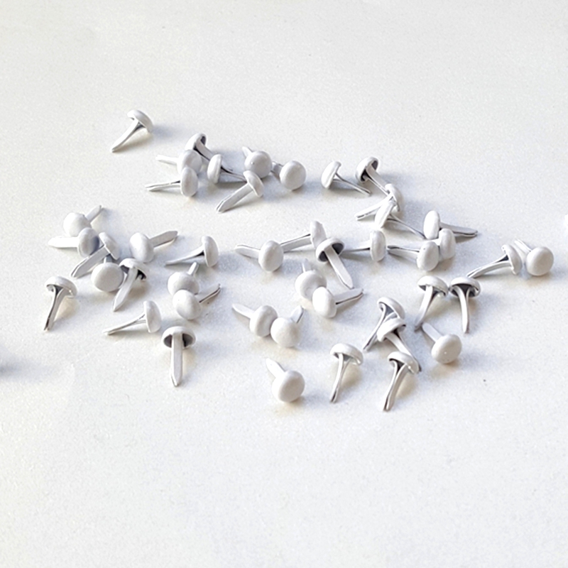500pcs 4.5mm สีขาวโลหะ Brads ส - Papercraft Supply Invitation บทวิจารณ์และราคา