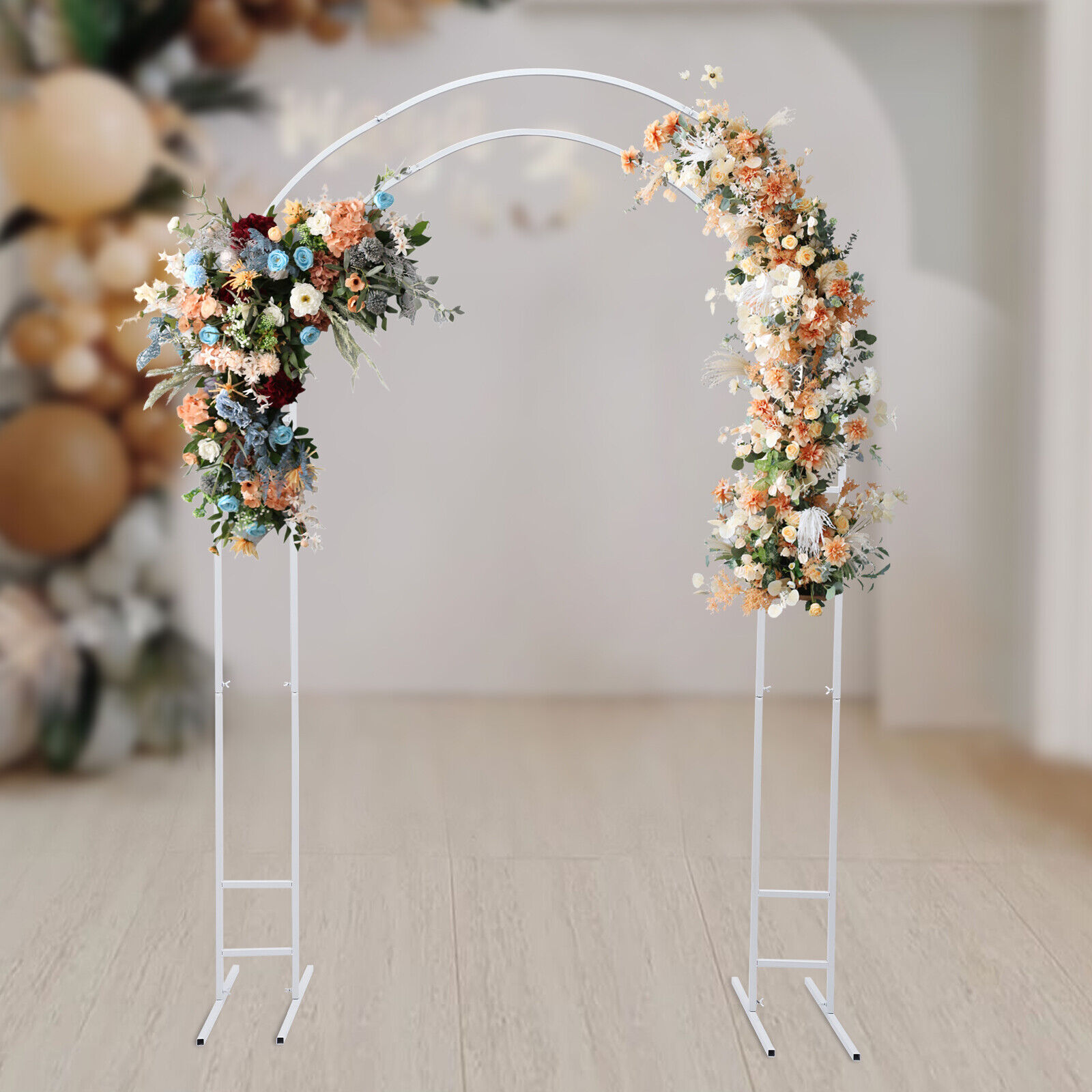 โลหะงานแต่งงานขาตั้ง Arch กรอบ - Wedding Balloon Arch บทวิจารณ์และราคา