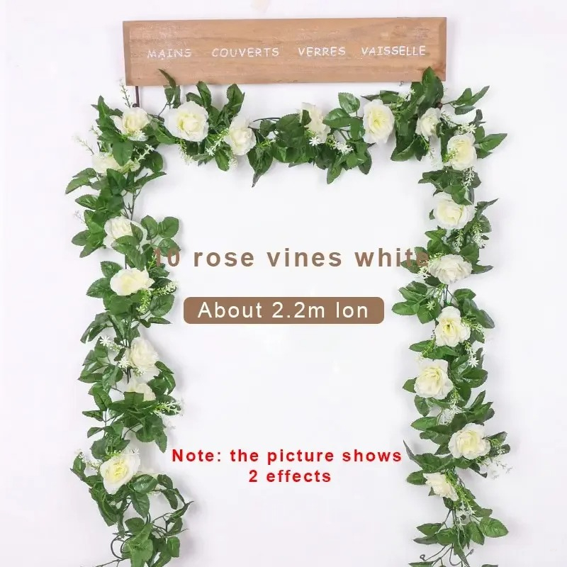 ดอกไม้ประดิษฐ์สีขาว 1 ชิ้น ยาว - Wedding Arch Flower บทวิจารณ์และราคา
