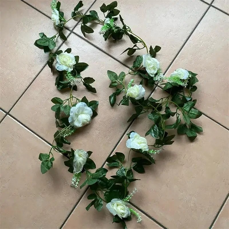 ดอกไม้ประดิษฐ์สีขาว 1 ชิ้น ยาว - Wedding Arch Flower บทวิจารณ์และราคา