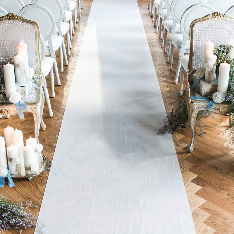 Anti-SLIP ผ้าไม่ทอนานแต่งงานพร - Aisle Runner White บทวิจารณ์และราคา