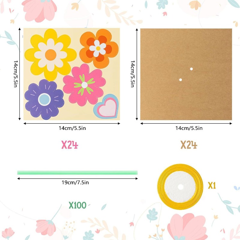 ชุดทำดอกไม้ DIY 100 ชิ้น พร้อม - Papercraft Supply Ribbon บทวิจารณ์และราคา