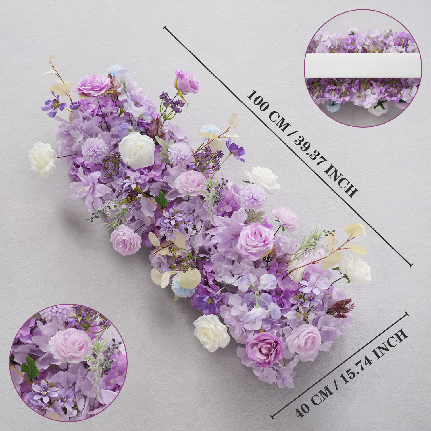 ดอกไม้สีม่วงประดิษฐ์ดอกไม้งานแ - Wedding Arch Flower บทวิจารณ์และราคา