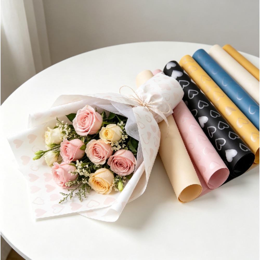 กระดาษห่อลายดอกไม้สีเงิน ฮันซู - Wedding Floral Supply บทวิจารณ์และราคา
